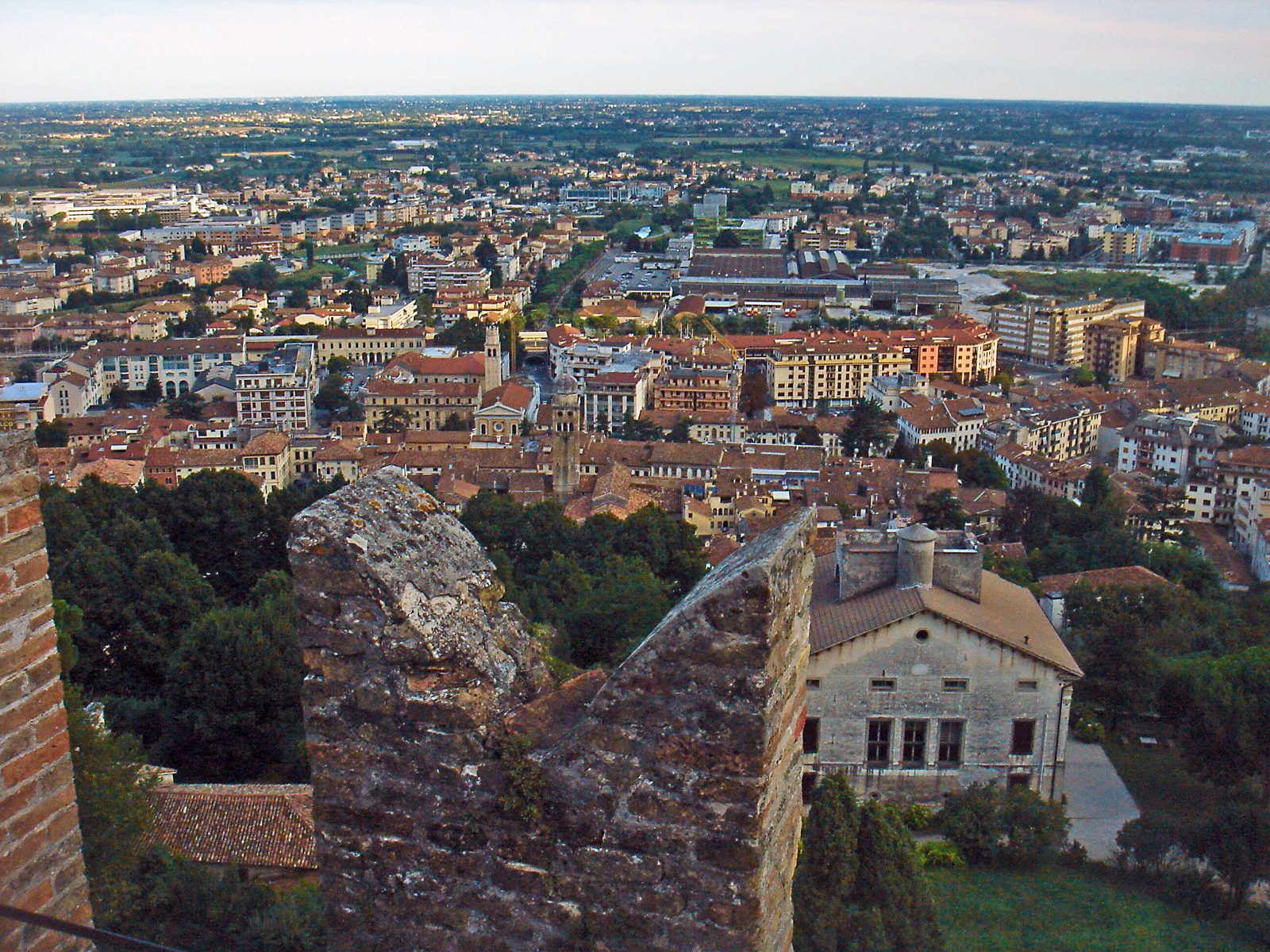 La città di Conegliano vista dal Castello